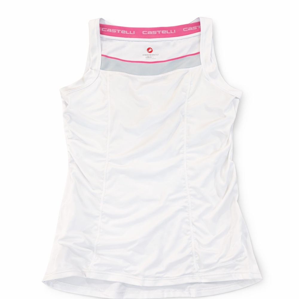 Castelli Cycling Tank White Pink L